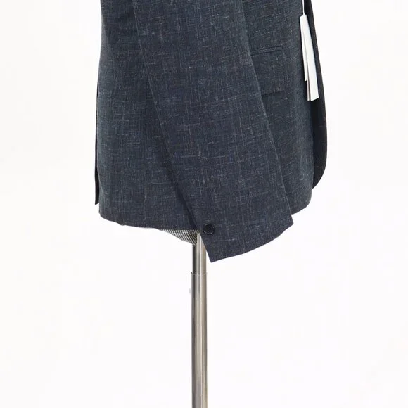 Stella McCartney 38R Blue Solid 3-Button Sport Coat Blazer Jacket T240 - Picture 8 of 11